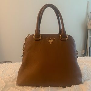 Prada Camel Color Vitello Diano Leather Bag 🎉Host pick